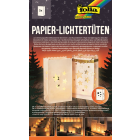 Folia Papier-Lichtertüten 5 Stk. Sterne 24,5 x 14 x...