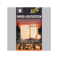 Folia Papier-Lichtertüten 5 Stk. Sterne 24,5 x 14 x...