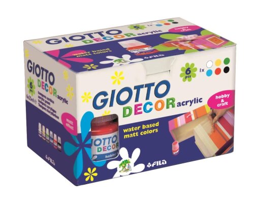 Lyra GIOTTO Decor Acrylfarbe 6 x 25 ml sortiert