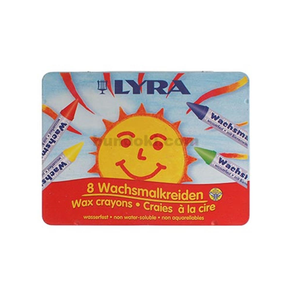 Lyra 8st Wachsmalkreiden wasserfest
