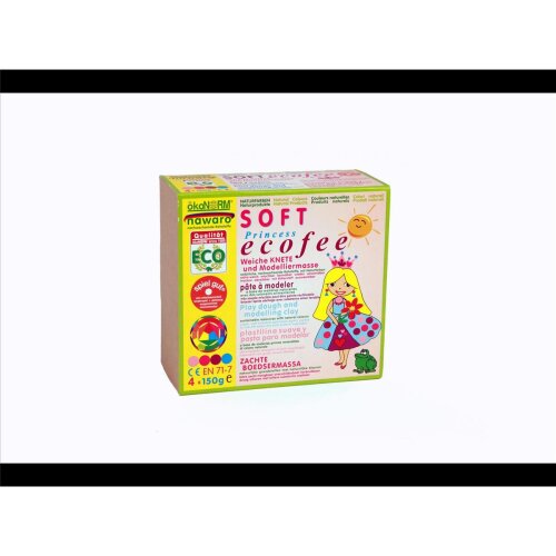 ökoNORM Soft Knete 4er Set - Eco Princess