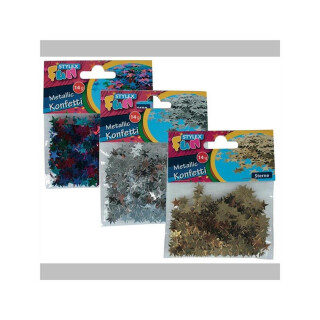 Stylex 14g Konfetti Sterne Metallic versch. Farben -...