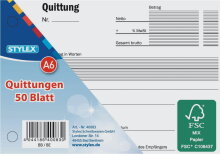 Stylex Quittung A6 50 Blatt