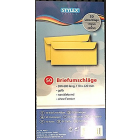 STYLEX Briefumschläge DIN 680 50er - Gelb - Ausverkauf