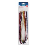 Stylex Chenilledraht glitzer 50 cm 10 Farben - Ausverkauf