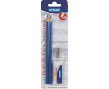 Stylex Bleistift-Set 4 teilig - Blau