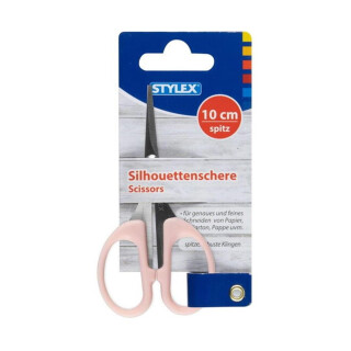 STYLEX Silhouettenschere Rosa