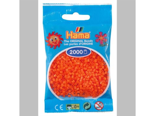 Hama 2000 Mini Bügelperlen - Ø 2,5 mm (ab 10 Jahren)  - Orange