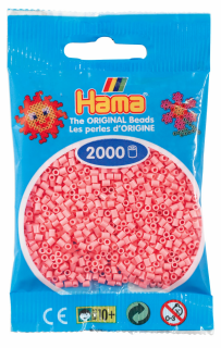 Hama 2000 Mini Bügelperlen - Ø 2,5 mm (ab 10 Jahren) - Hellrot