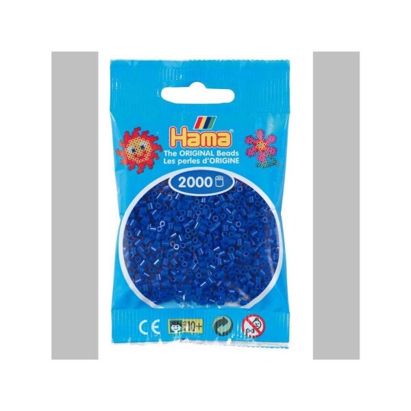 Hama 2000 Mini Bügelperlen - Ø 2,5 mm (ab 10 Jahren)  - Blau