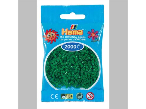 Hama 2000 Mini Bügelperlen - Ø 2,5 mm (ab 10 Jahren) - Grün