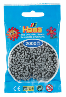 Hama 2000 Mini Bügelperlen - Ø 2,5 mm (ab 10 Jahren)  - Grau