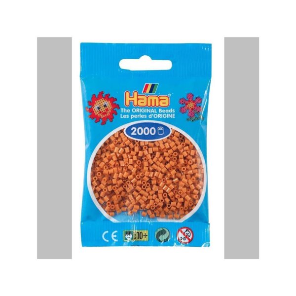 Hama 2000 Mini Bügelperlen - Ø 2,5 mm (ab 10 Jahren)  - Hellbraun