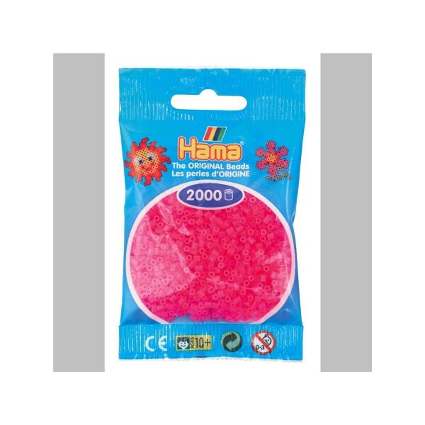 Hama 2000 Mini Bügelperlen - Ø 2,5 mm (ab 10 Jahren) - Fuchsia