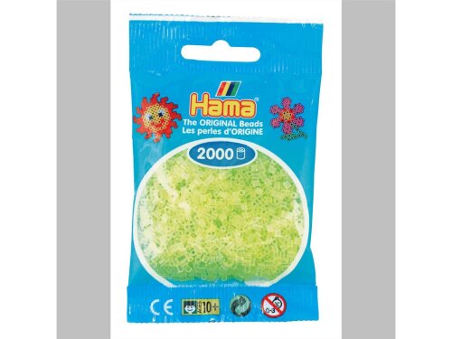 Hama 2000 Mini Bügelperlen - Ø 2,5 mm (ab 10 Jahren) - Neon Gelb