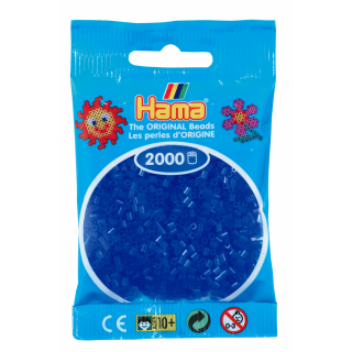 Hama 2000 Mini Bügelperlen - Ø 2,5 mm (ab 10 Jahren) - Neon Blau