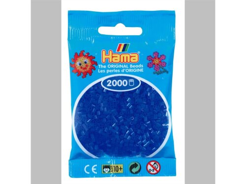 Hama 2000 Mini Bügelperlen - Ø 2,5 mm (ab 10 Jahren) - Neon Blau