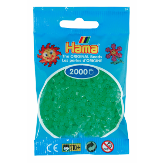 Hama 2000 Mini Bügelperlen - Ø 2,5 mm (ab 10 Jahren)  - Neon Grün