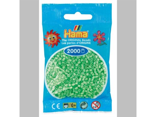 Hama 2000 Mini Bügelperlen - Ø 2,5 mm (ab 10 Jahren)  - Pastell Grün