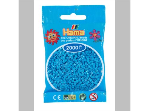 Hama 2000 Mini Bügelperlen - Ø 2,5 mm (ab 10 Jahren)  - Azurblau