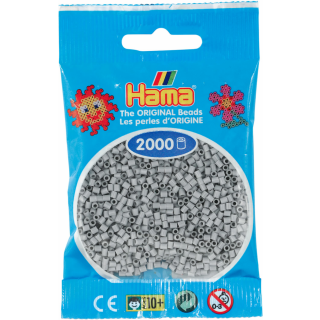 Hama 2000 Mini Bügelperlen - 2,5 mm (ab 10 Jahren) - Hellgrau