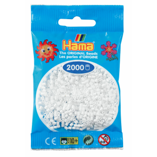 Hama 2000 Mini Bügelperlen 01 - Weiß