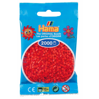 Hama 2000 Mini Bügelperlen 05 - Rot