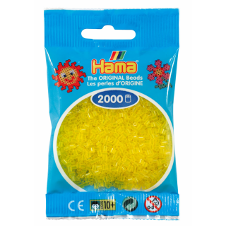 Hama 2000 Mini Bügelperlen 14 - Transparent-Gelb