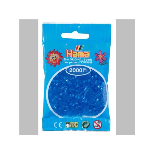 Hama 2000 Mini Bügelperlen 15 - Transparent-Blau