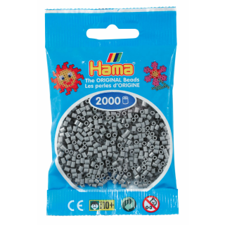 Hama 2000 Mini Bügelperlen 17 - Grau