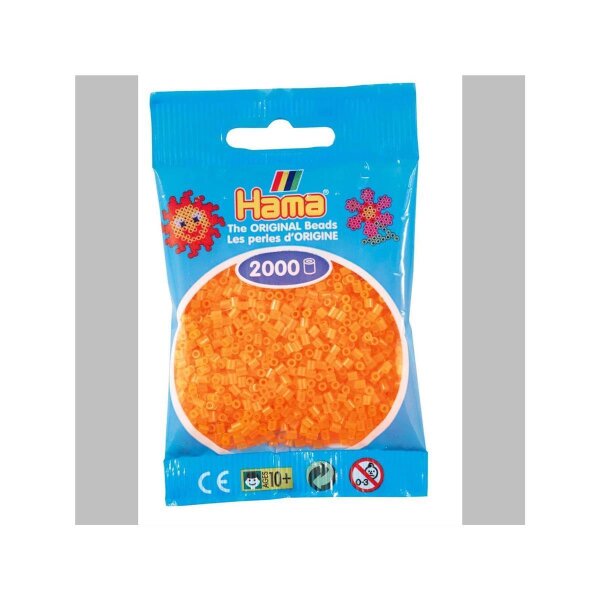 Hama 2000 Mini Bügelperlen 38 - Neon-Orange