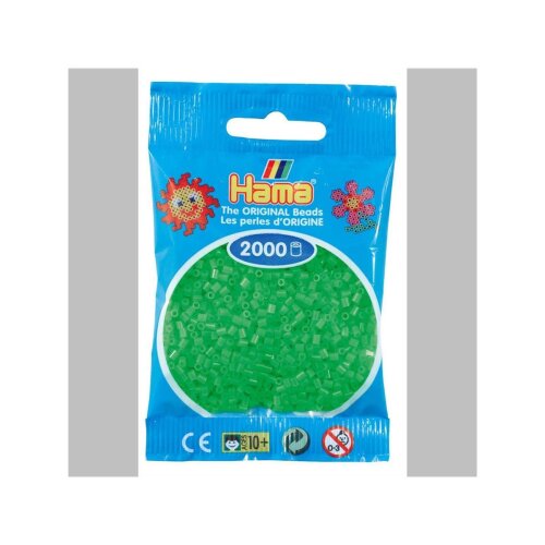 Hama 2000 Mini Bügelperlen 42 - Fluor-Grün