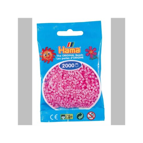 Hama 2000 Mini Bügelperlen 48 - Pastell-Pink