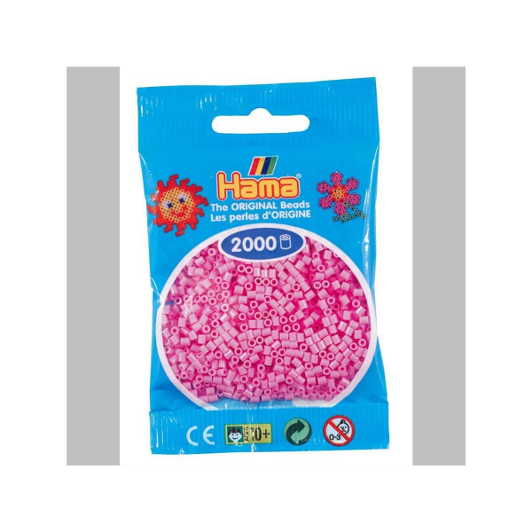 Hama 2000 Mini Bügelperlen 48 - Pastell-Pink