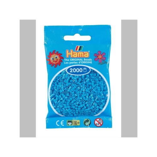 Hama 2000 Mini Bügelperlen - Ø 2,5 mm (ab 10 Jahren)  49 - Azurblau