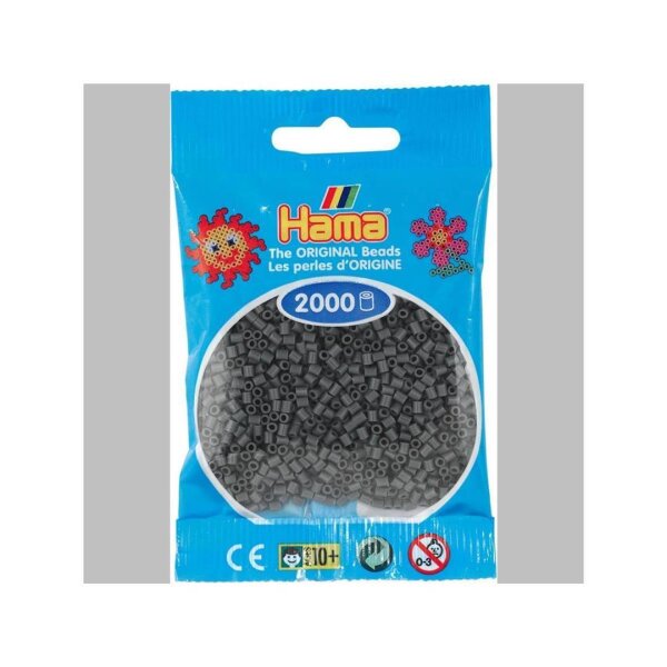 Hama 2000 Mini Bügelperlen 71 - Dunkelgrau