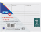 20 x Stylex Fahrtenbuch 40 Blatt DIN A6