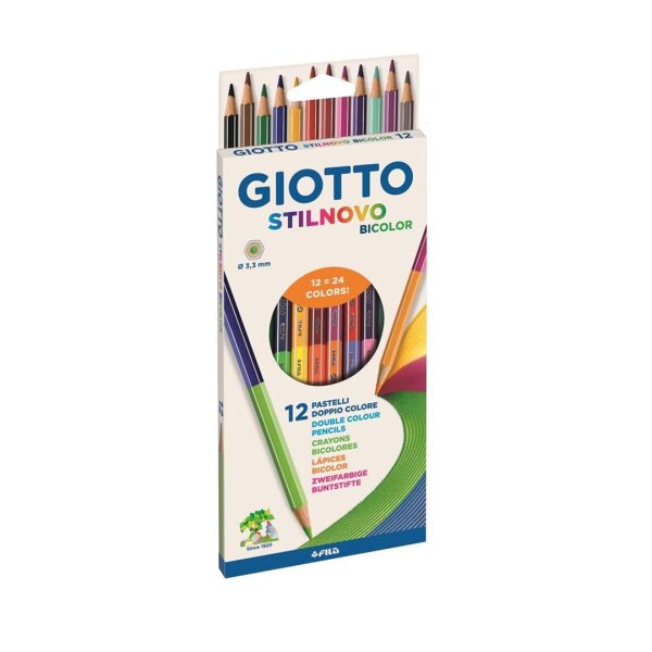 Lyra GIOTTO Stilnovo BICOLOR 12 Farbstifte mit 24 Farben