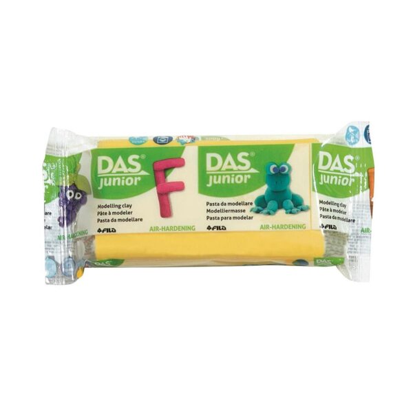 DAS Junior 100g lufttrocknende Modelliermasse, Gelb