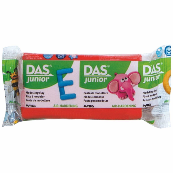 DAS Junior 100g lufttrocknende Modelliermasse, Rot