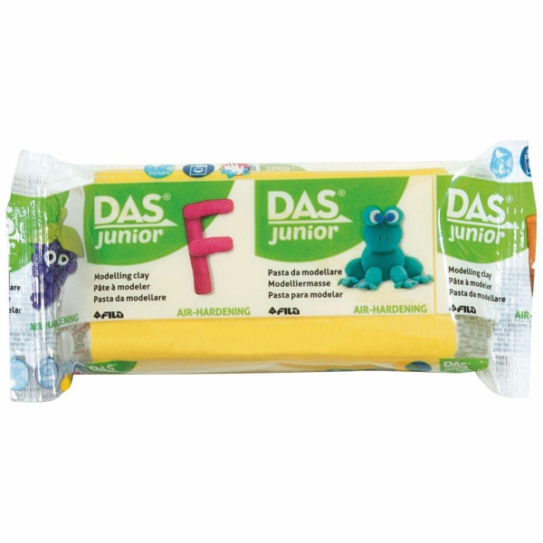 DAS Junior 100g lufttrocknende Modelliermasse, Gelb
