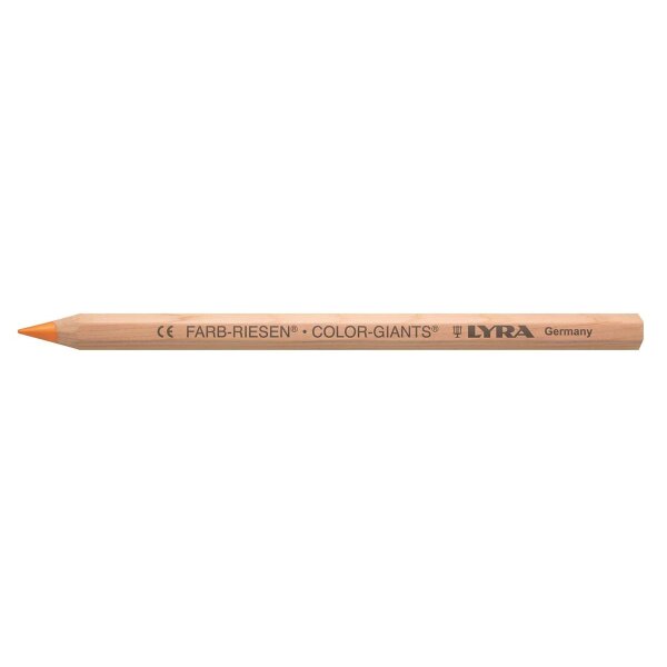 LYRA Farb-Riesen Einzelstift natur, Leuchtorange