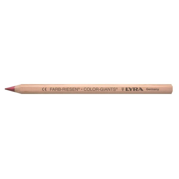 LYRA Farb-Riesen Einzelstift natur, Karmin hell
