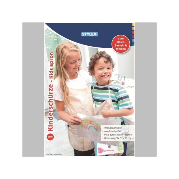 Stylex Malschürze 35 x 52 cm 100% Baumwolle