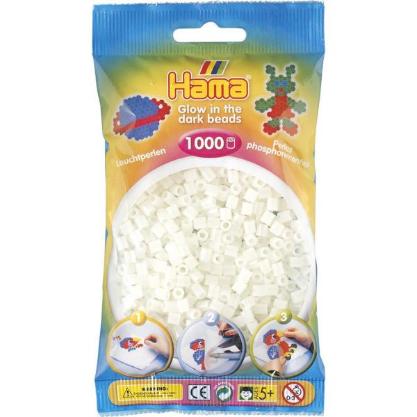 Hama 1000 Midi Bügelperlen 55 - Leuchtfarbe: Grün