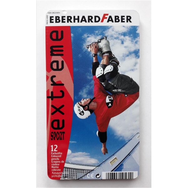 Eberhard Faber Buntstifte SPORT / Farbstifte 12er Metalletui