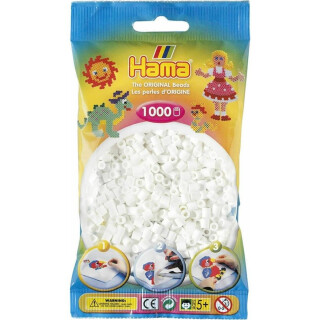 3x Hama 1000 Midi Bügelperlen - Weiß