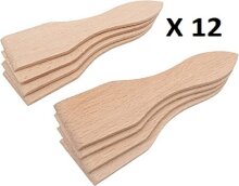 12x Hofmeister Raclette Schaber 13 cm aus Holz