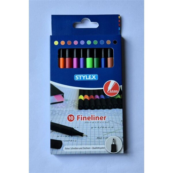 Stylex 10 Fineliner im Etui