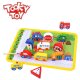 Tooky Toy F&auml;delspiel aus Holz Stra&szlig;enverkehr